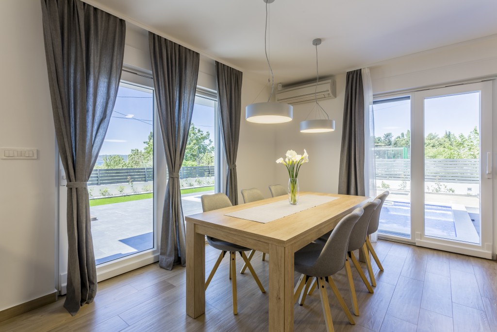 Dining Area With Pool View
