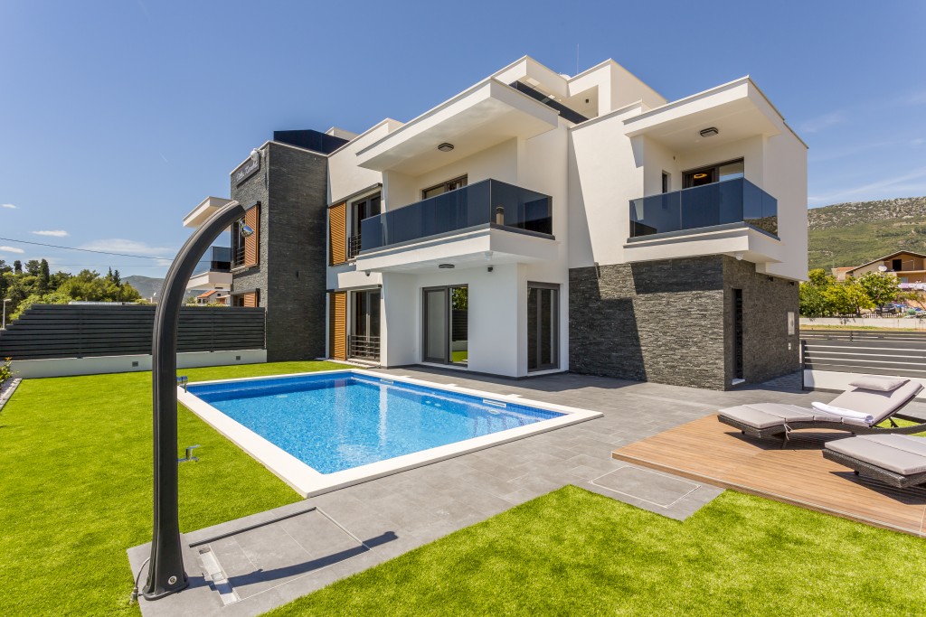 Pool Area With Outdoor Shower
